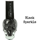 Blackheart Beauty Black Sparkle Nail Polish Color .4oz
