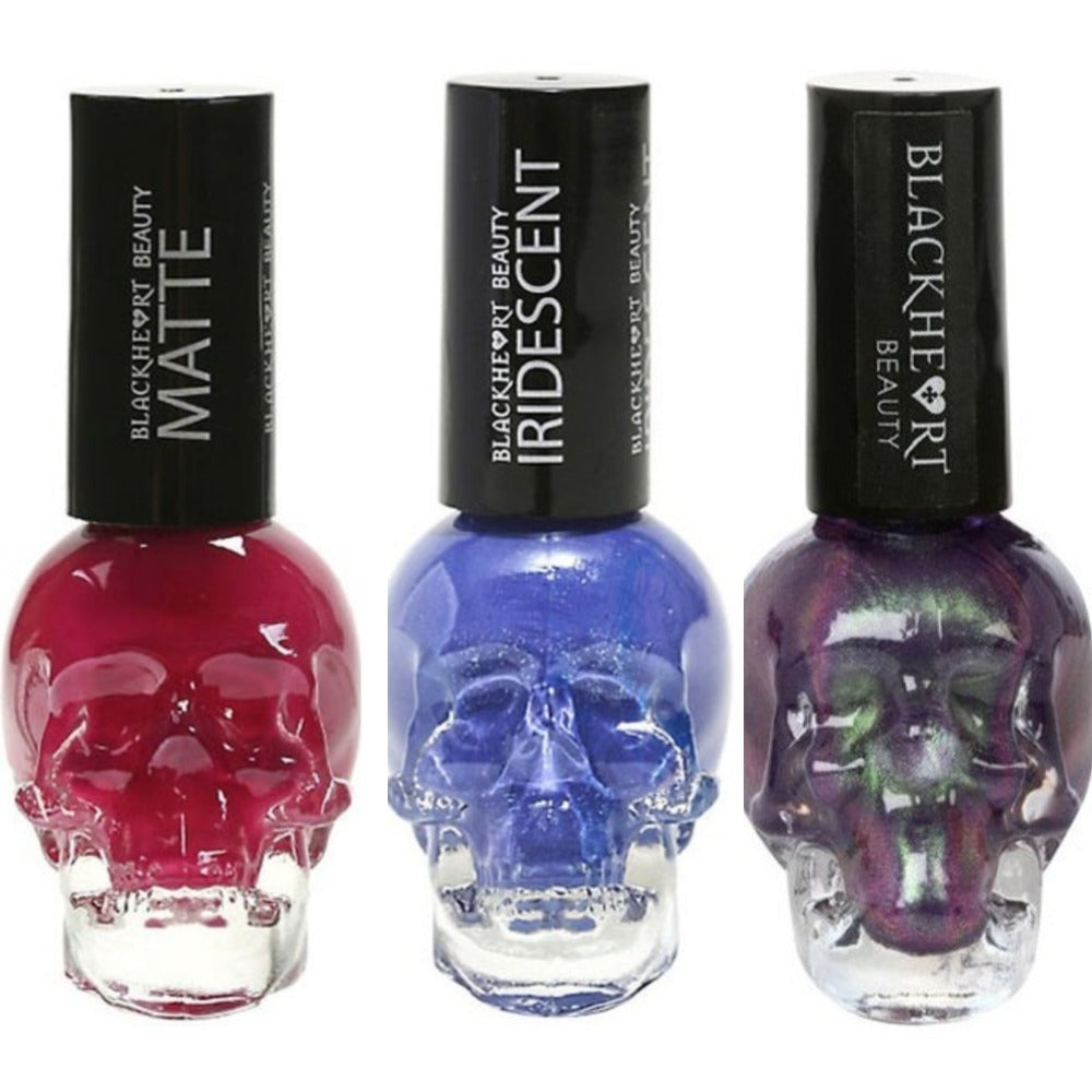 35 Blackheart Skull Nail Polish store Bundle