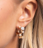 SMALL GOLD EMBELLISHED HOOPS