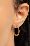SMALL GOLD FLAT SHINY HOOPS