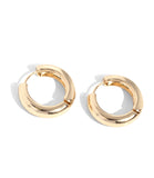 SMALL THICK CLASSIC GOLD HOOPS