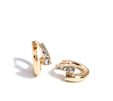 TINY GOLD EMBELLISHED HOOP