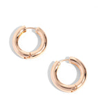 MEDIUM THICK CLASSIC GOLD HOOPS