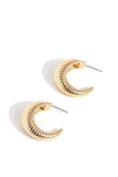 SMALL GOLD TEXTURED HOOPS