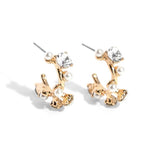 SMALL GOLD EMBELLISHED HOOPS