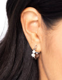 SMALL SILVER TEXTURED SCALLOPED HOOPS