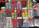 NEW ~ BULK LOT Wholesale Tip Jar Acrylic Fashion Nails Glitter Tips - HOT SALE!!