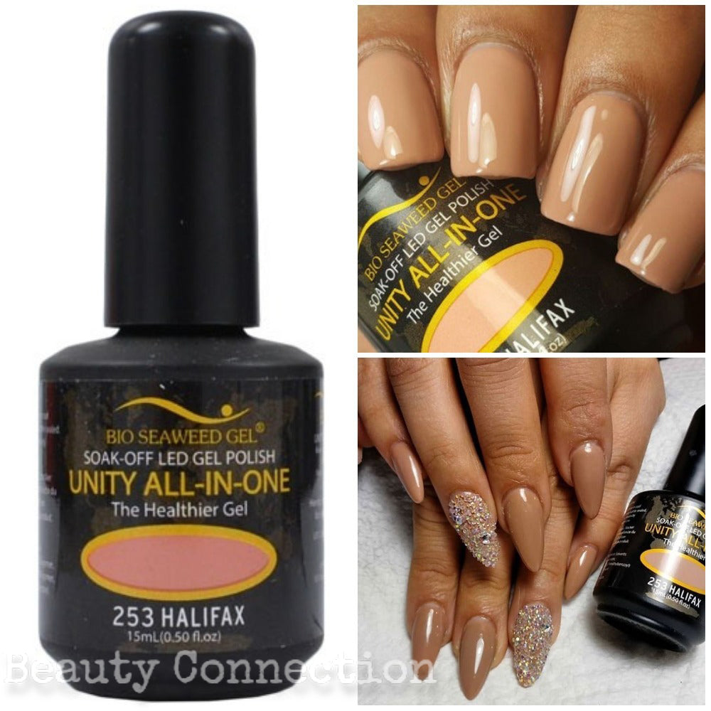NEW Bio Seaweed Gel UNITY All In One Color Gel Nail Polish .5oz Beauty Connection
