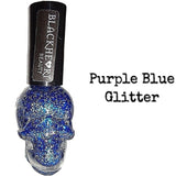 Blackheart Beauty Purple Blue Glitter Nail Polish Color .4oz