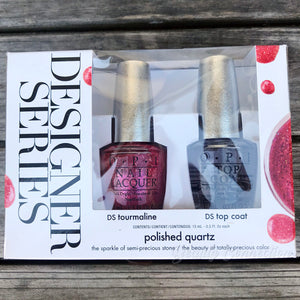 OPI Designer Series Nail Lacquer Duo Polished Quartz DS Tourmaline & DS Top Coat