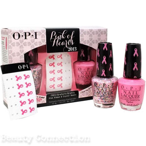 OPI Pink of Hearts 2013 Nail Polish Duo & Art Decals Set