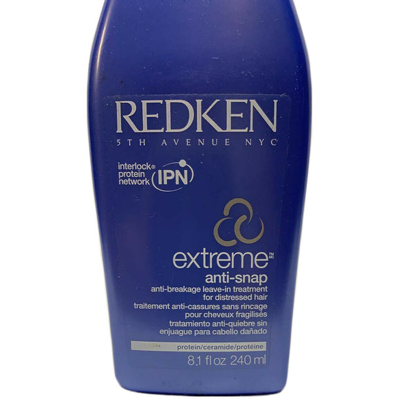 Redken Extreme Anti-Snap Anti-Breakage Leave-In Distressed Hair Treatment 8.1 oz