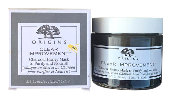 Origins Clear Improvement Charcoal Honey Mask to Purify and Nourish 2.5 oz
