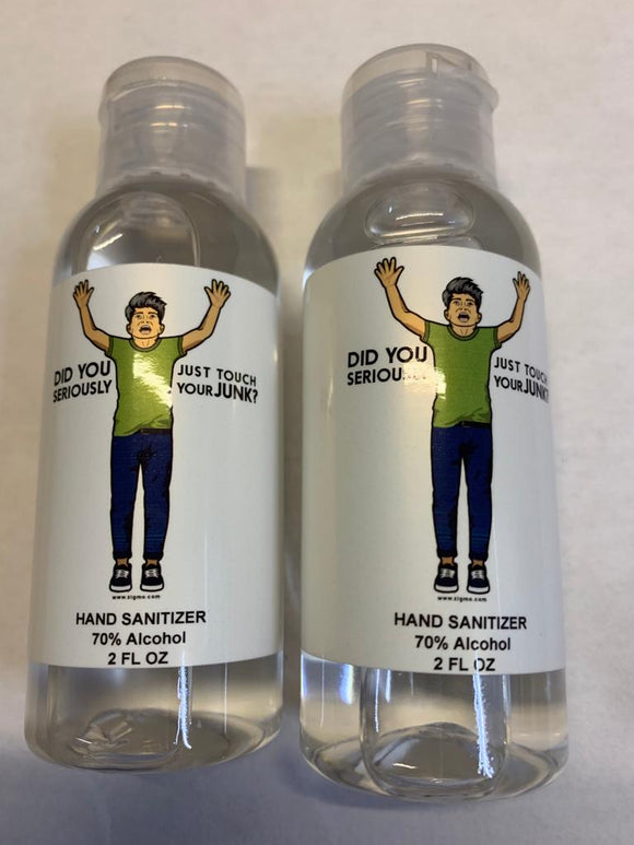NEW Hand Sanitizers Lot of 2! 2 oz each! Stocking Stuffers Gag Gifts Bachelor Parties